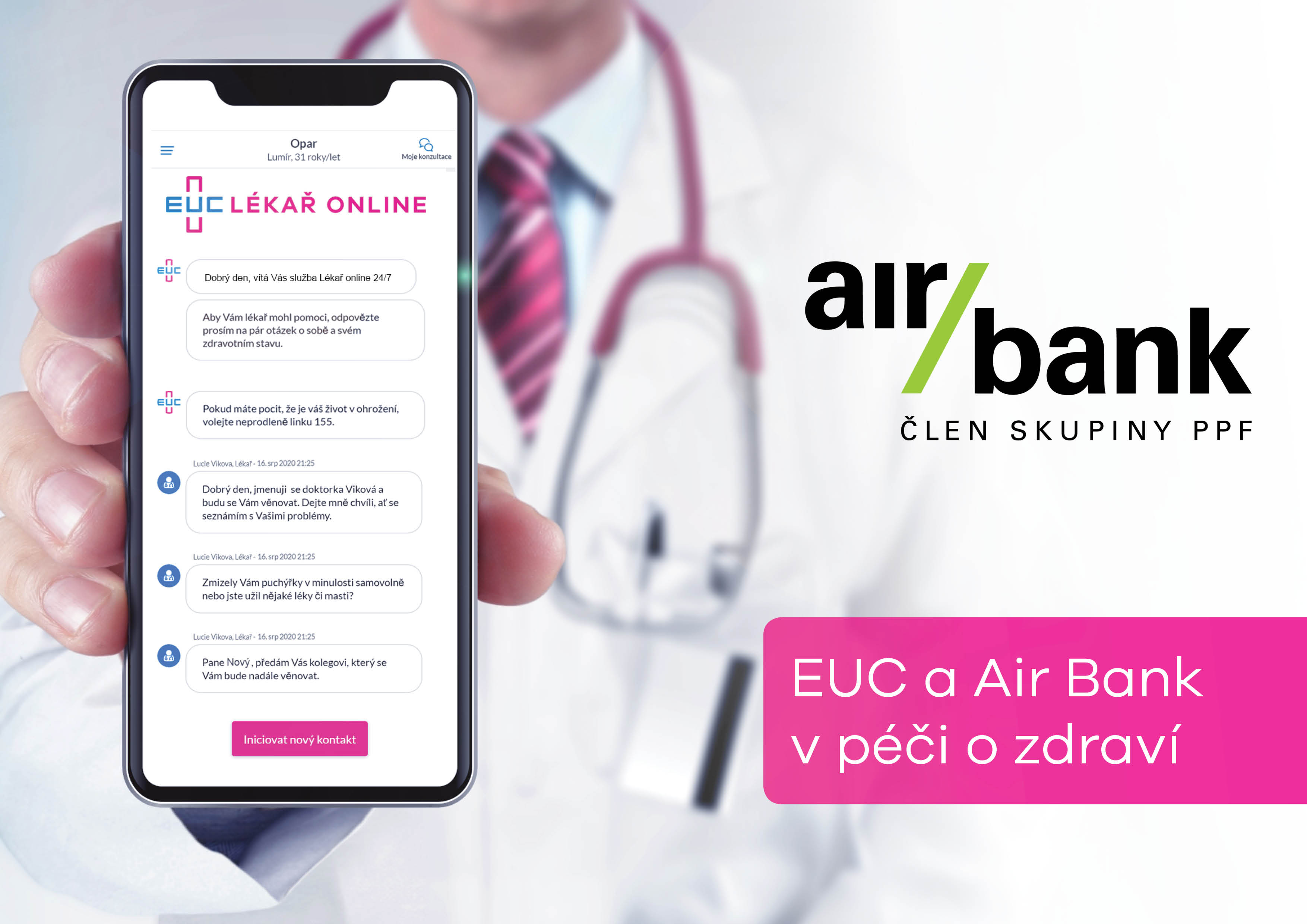 Zdravotnická skupina EUC společně s Air Bank v péči o zdraví