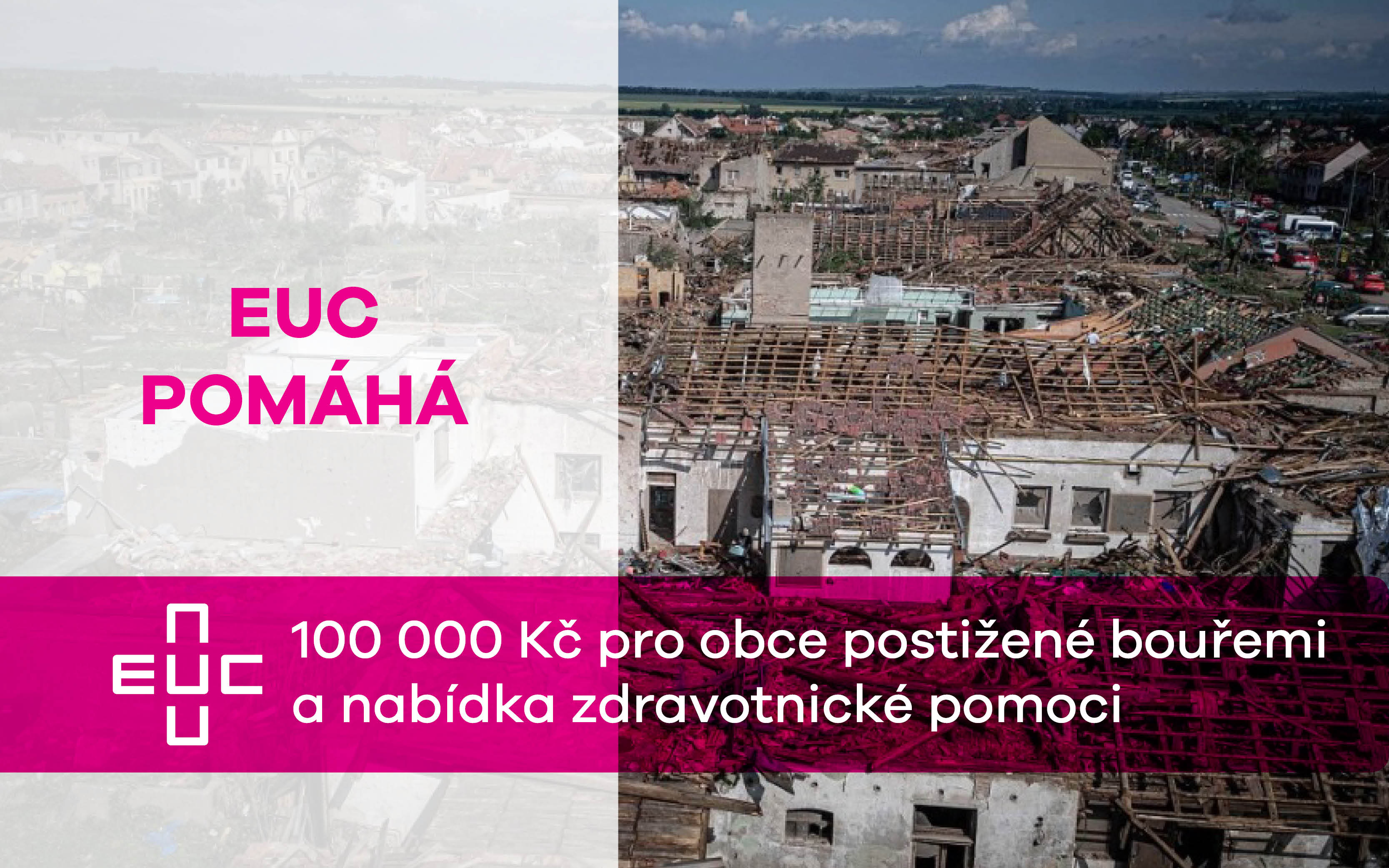 EUC pomáhá obcím zasaženým bouřemi
