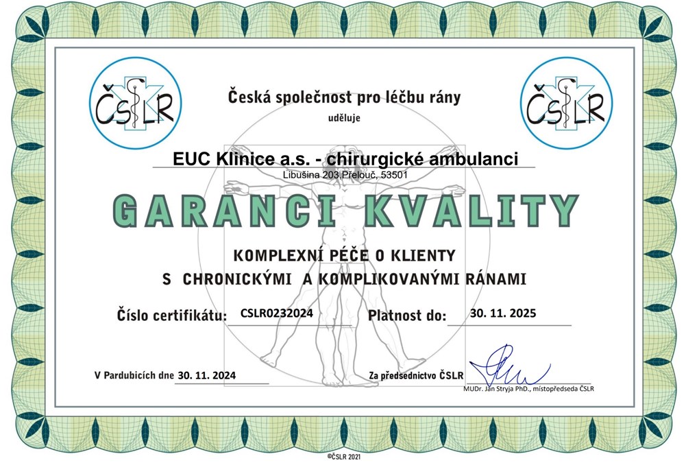 Garance kvality - CHCHR Přelouč